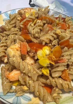 Hình của món Mì gạo lức Xào rau củ healthy.