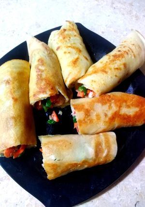 صورة لوصفة كريب فراخ
