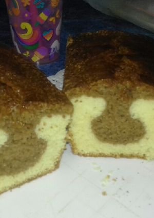 Una foto de Budín marmolado