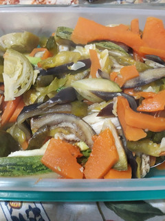 Una foto de Verduras salteadas