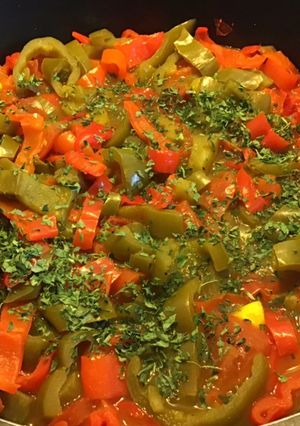 Une photo de Duo de poivrons aux épices tajine