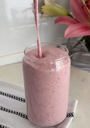 Una foto de Licuado de Frutillas