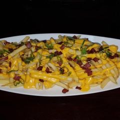 Cheddar fries A picture of Cheddar fries.