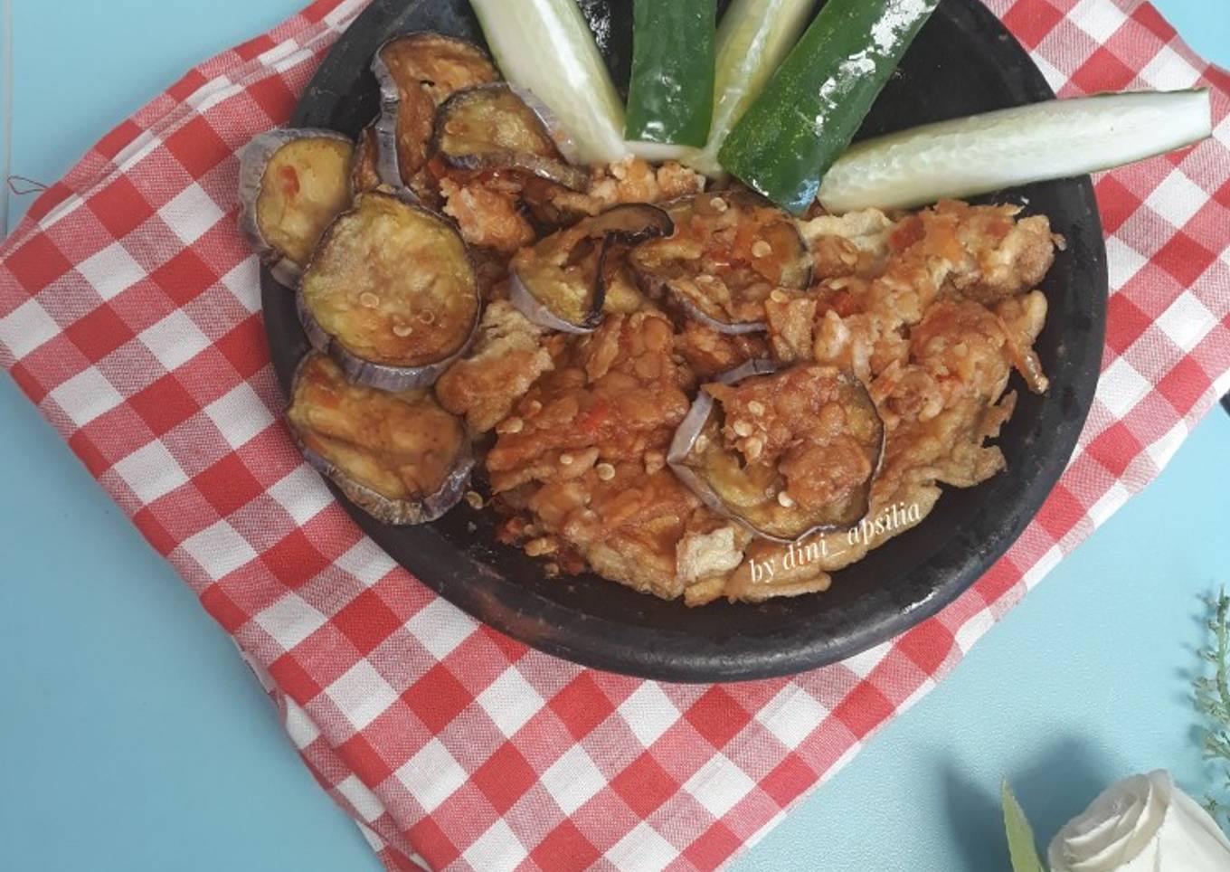 Telor Tempe Terong Geprek (Geprek 3T)