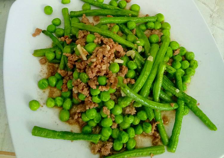 Tumis Daging Duo Kacang