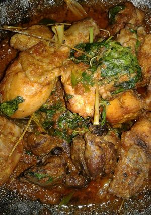 Foto resep Ayam rica daun kemangi simple