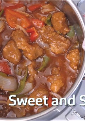 A picture of Su-Buta (Sweet and Sour Pork).