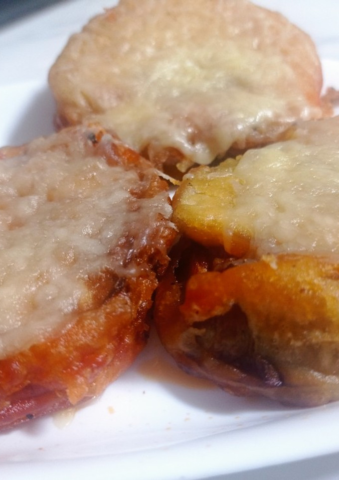 Una foto de Berenjenas rellenas de sobrasada y queso