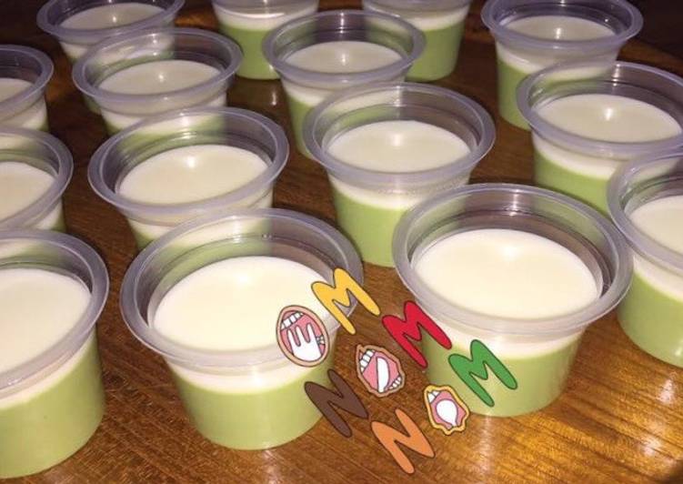 Pudding Matcha with Fla Vanilla
