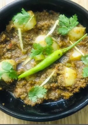 A picture of Aloo keema.