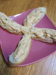 Una foto de Pasta para croquetas. Paté de pescado. Receta 5*