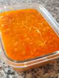 Sopa de verduras con lenteja roja y fideos integrales