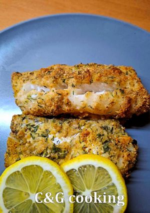 A picture of Parmesan-Crusted White Fish C&G.