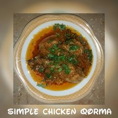 Simple chicken qorma A picture of Simple chicken qorma.