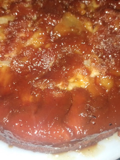 Una foto de Torta invertida de manzana