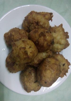Hình của món Chuối chiên dừa.