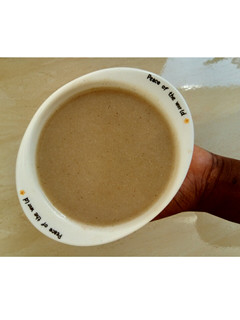 A picture of Kunun tsamiya (Millet - tamarind gruel).