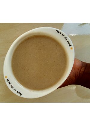 A picture of Kunun tsamiya (Millet - tamarind gruel).