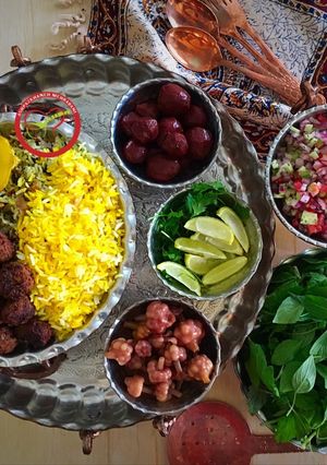 عکسی از دستور کلم پلو شیرازی