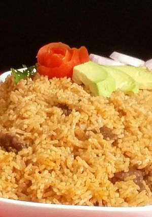 A picture of Beef pilau.
