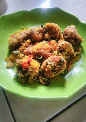 Foto resep Ayam Serundeng Cabe merah