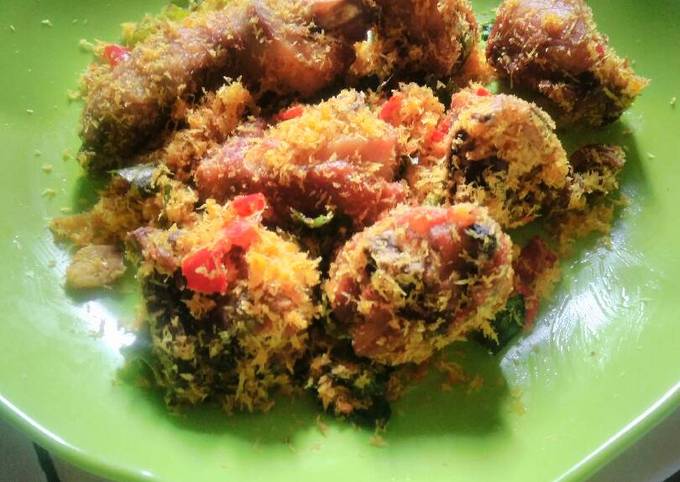 Ayam Serundeng Cabe merah