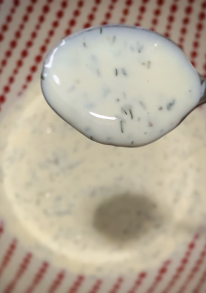 Una foto de Salsa de mayonesa con eneldo y naranja ¡un Antes y un después!