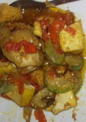 Foto resep Tumis terong tahu ayam