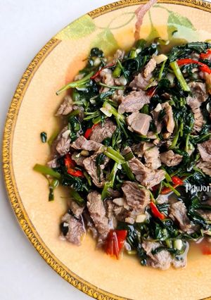 Foto resep Cah Kangkung Daging Sapi