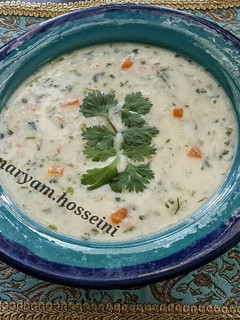عکسی از دستور سوپ گشنیز