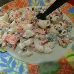 A picture of Macaroni salad.