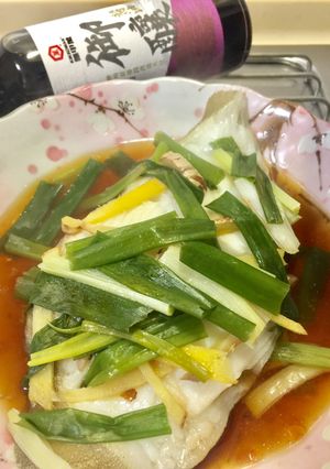 【御釀拌淋風味】簡易版~清蒸鱈魚 的食譜成品照片