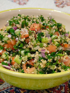عکسی از دستور سالاد تبوله
