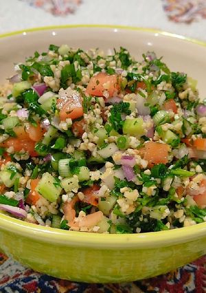 عکسی از دستور سالاد تبوله
