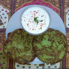 A picture of Rice, Poha and Fenugreek Chila.