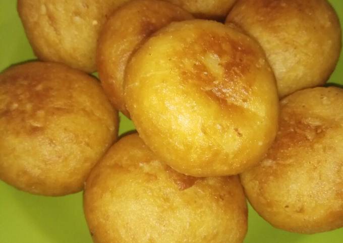 Anti Ribet, Buat Donat Tepung Ketan Isi Kacang Yang Enak