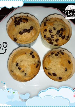 Foto principal de Magdalenas veganas de pepitas de chocolate