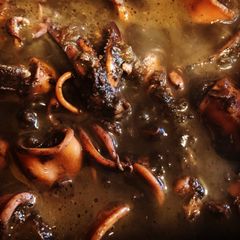 A picture of Adobong Pusit (Squid Adobo).