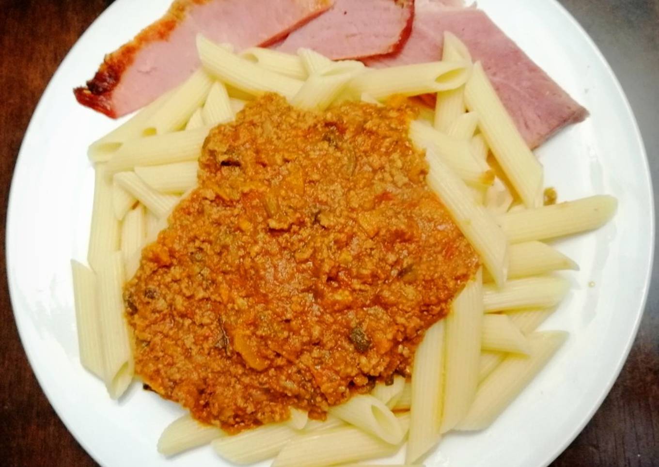 Pennes en Salsa Boloñesa doble Tomate