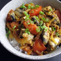 Sardine Curry Rice Bowl A picture of Sardine Curry Rice Bowl.