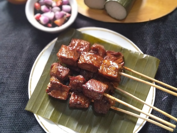 Ternyata begini lho! Bagaimana cara buat Sate Maranggi Daging Cubes🍢 hidangan Hari Raya dijamin nagih banget