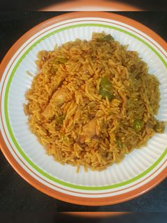 Dafadukan shinkafa ainihin hoton girkin