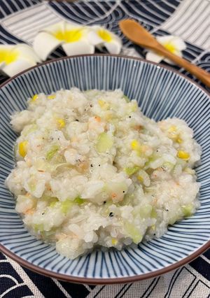 蝦仁玉米寶寶粥 的食譜成品照片