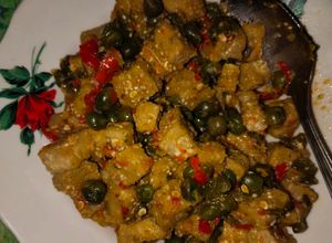 Foto resep Sambal Tempe gembus campur leunca/buah ranti besar
