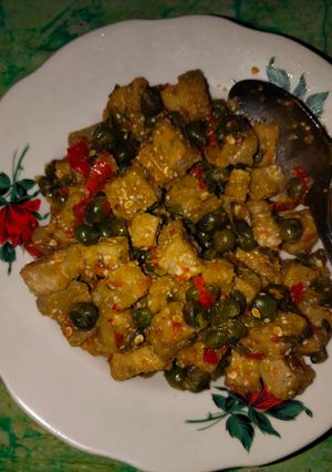 Foto resep Sambal Tempe gembus campur leunca/buah ranti besar