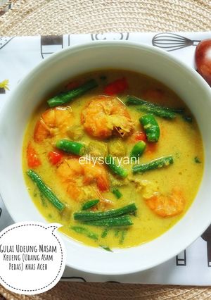Foto resep Udeung Masam Keueng (Udang Asam Pedas) khas Aceh Maknyus