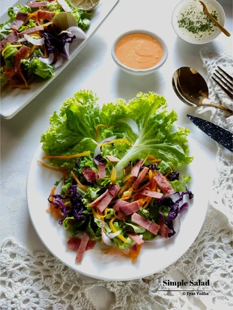Cara Simple Membuat Resep  Simple Salad yang Enak, Enak Banget