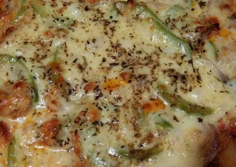 Recipe of Quick Pizza chicken tikka without oven