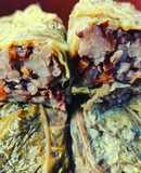 Involtini di verza con riso e noci