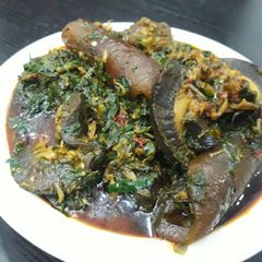 A picture of Afang soup.